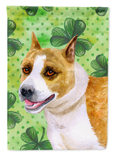 Load image into Gallery viewer, American Staffordshire St Patrick's Flag Canvas House Size BB9818CHF
