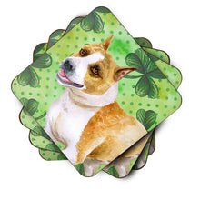 Load image into Gallery viewer, American Staffordshire St Patrick's Foam Coaster  BB9818FC