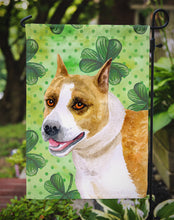 Load image into Gallery viewer, American Staffordshire St Patrick's Garden Flag - Outdoor Decorative Yard Flag BB9818GF