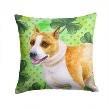 Load image into Gallery viewer, American Staffordshire St Patrick's Throw Pillow - 14x14 Decorative Pillow – Art for Your Home &amp; Patio BB9818PW1414