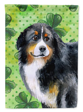 Load image into Gallery viewer, Bernese Mountain Dog St Patrick's Garden Flag - Outdoor Decorative Yard Flag BB9819GF