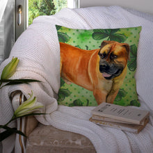 Load image into Gallery viewer, Boerboel Mastiff St Patrick's Throw Pillow - 14x14 Decorative Pillow – Art for Your Home &amp; Patio BB9820PW1414