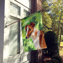 Load image into Gallery viewer, Smooth Fox Terrier St Patrick's Flag Canvas House Size BB9821CHF