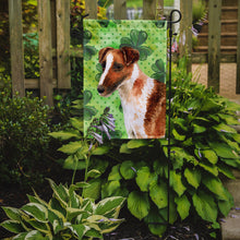 Load image into Gallery viewer, Smooth Fox Terrier St Patrick's Garden Flag - Outdoor Decorative Yard Flag BB9821GF