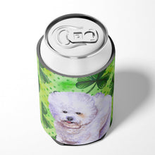 Load image into Gallery viewer, Bichon Frise St Patrick's Can or Bottle Hugger BB9822CC