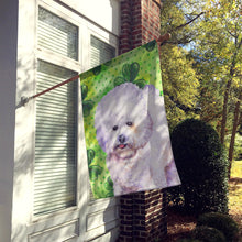Load image into Gallery viewer, Bichon Frise St Patrick's Flag Canvas House Size BB9822CHF