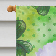 Load image into Gallery viewer, Bichon Frise St Patrick's Flag Canvas House Size BB9822CHF