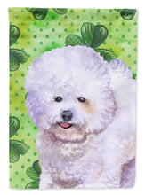 Load image into Gallery viewer, Bichon Frise St Patrick's Flag Canvas House Size BB9822CHF
