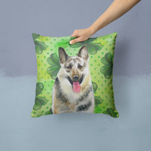 Load image into Gallery viewer, East-European Shepherd St Patrick's Throw Pillow - 14x14 Decorative Pillow – Art for Your Home &amp; Patio BB9823PW1414