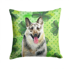 Load image into Gallery viewer, East-European Shepherd St Patrick's Throw Pillow - 14x14 Decorative Pillow – Art for Your Home &amp; Patio BB9823PW1414