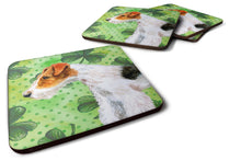 Load image into Gallery viewer, Fox Terrier St Patrick's Foam Coaster  BB9824FC