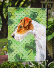 Load image into Gallery viewer, Fox Terrier St Patrick's Garden Flag - Outdoor Decorative Yard Flag BB9824GF