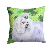 Load image into Gallery viewer, Maltese St Patrick's Throw Pillow - 14x14 Decorative Pillow – Art for Your Home &amp; Patio BB9825PW1414