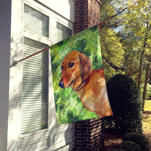 Load image into Gallery viewer, Dachshund St Patrick's Flag Canvas House Size BB9826CHF