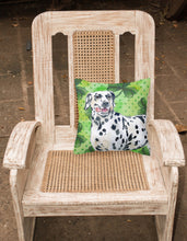 Load image into Gallery viewer, Dalmatian St Patrick's Fabric Decorative Pillow BB9827PW1818