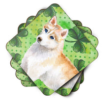 Load image into Gallery viewer, Siberian Husky St Patrick's Foam Coaster  BB9829FC
