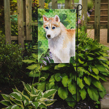 Load image into Gallery viewer, Siberian Husky St Patrick's Garden Flag - Outdoor Decorative Yard Flag BB9829GF