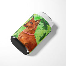 Load image into Gallery viewer, Miniature Pinscher St Patrick's Can or Bottle Hugger BB9830CC