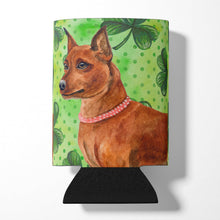 Load image into Gallery viewer, Miniature Pinscher St Patrick's Can or Bottle Hugger BB9830CC