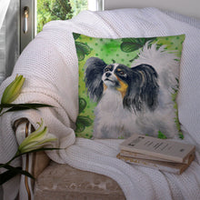 Load image into Gallery viewer, Papillon St Patrick's Throw Pillow - 14x14 Decorative Pillow – Art for Your Home &amp; Patio BB9831PW1414