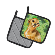 Load image into Gallery viewer, Chihuahua St Patrick's Pot Holders - Set of 2 - Heat-Resistant Kitchen Essentials BB9832PTHD
