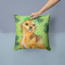 Load image into Gallery viewer, Chihuahua St Patrick's Throw Pillow - 14x14 Decorative Pillow – Art for Your Home &amp; Patio BB9832PW1414