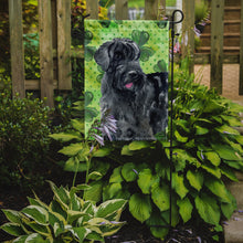 Load image into Gallery viewer, Giant Schnauzer St Patrick's Garden Flag - Outdoor Decorative Yard Flag BB9834GF