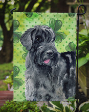 Load image into Gallery viewer, Giant Schnauzer St Patrick's Garden Flag - Outdoor Decorative Yard Flag BB9834GF
