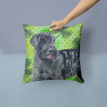 Load image into Gallery viewer, Giant Schnauzer St Patrick's Throw Pillow - 14x14 Decorative Pillow – Art for Your Home &amp; Patio BB9834PW1414