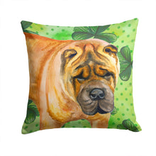 Load image into Gallery viewer, Shar Pei St Patrick's Throw Pillow - 14x14 Decorative Pillow – Art for Your Home &amp; Patio BB9835PW1414