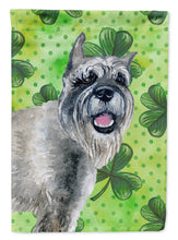 Load image into Gallery viewer, Schnauzer St Patrick's Flag Canvas House Size BB9836CHF