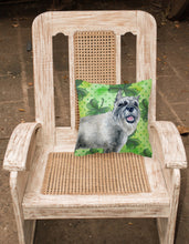 Load image into Gallery viewer, Schnauzer St Patrick's Fabric Decorative Pillow BB9836PW1818