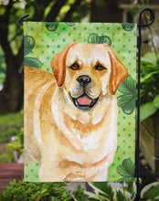 Load image into Gallery viewer, Golden Retriever St Patrick's Garden Flag - Outdoor Decorative Yard Flag BB9838GF