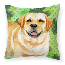 Load image into Gallery viewer, Golden Retriever St Patrick's Fabric Decorative Pillow BB9838PW1818