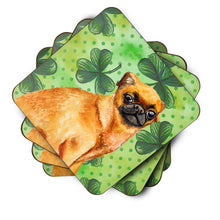 Load image into Gallery viewer, Small Brabant Griffon St Patrick's Foam Coaster  BB9841FC