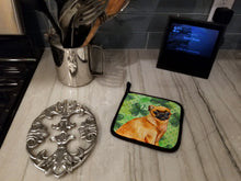 Load image into Gallery viewer, Small Brabant Griffon St Patrick's Pot Holders - Set of 2 - Heat-Resistant Kitchen Essentials BB9841PTHD