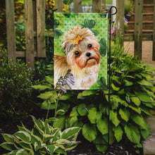 Load image into Gallery viewer, Morkie St Patrick's Garden Flag - Outdoor Decorative Yard Flag BB9842GF