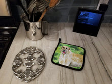 Load image into Gallery viewer, Irish Wolfhound St Patrick's Pot Holders - Set of 2 - Heat-Resistant Kitchen Essentials BB9844PTHD