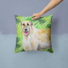 Load image into Gallery viewer, Irish Wolfhound St Patrick's Throw Pillow - 14x14 Decorative Pillow – Art for Your Home &amp; Patio