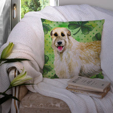Load image into Gallery viewer, Irish Wolfhound St Patrick's Throw Pillow - 14x14 Decorative Pillow – Art for Your Home &amp; Patio