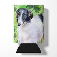 Load image into Gallery viewer, Borzoi St Patrick's Can or Bottle Hugger BB9846CC