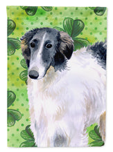 Load image into Gallery viewer, Borzoi St Patrick's Garden Flag - Outdoor Decorative Yard Flag BB9846GF