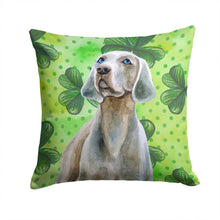 Load image into Gallery viewer, Weimaraner St Patrick's Throw Pillow - 14x14 Decorative Pillow – Art for Your Home &amp; Patio BB9848PW1414