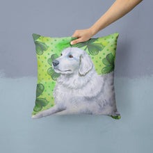Load image into Gallery viewer, Maremma Sheepdog St Patrick's Throw Pillow - 14x14 Decorative Pillow – Art for Your Home &amp; Patio