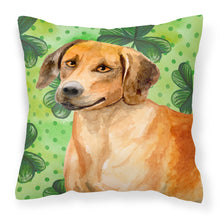 Load image into Gallery viewer, Rhodesian Ridgeback St Patrick's Fabric Decorative Pillow BB9850PW1818