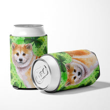 Load image into Gallery viewer, Shiba Inu St Patrick's Can or Bottle Hugger BB9852CC
