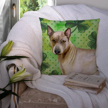 Load image into Gallery viewer, Thai Ridgeback St Patrick's Throw Pillow - 14x14 Decorative Pillow – Art for Your Home &amp; Patio BB9854PW1414