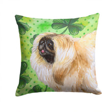 Load image into Gallery viewer, Pekingese St Patrick's Throw Pillow - 14x14 Decorative Pillow – Art for Your Home &amp; Patio BB9855PW1414