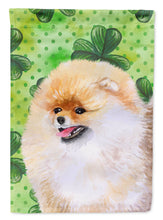 Load image into Gallery viewer, Pomeranian St Patrick's Flag Canvas House Size BB9856CHF