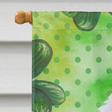 Load image into Gallery viewer, Medium White Poodle St Patrick's Flag Canvas House Size BB9857CHF